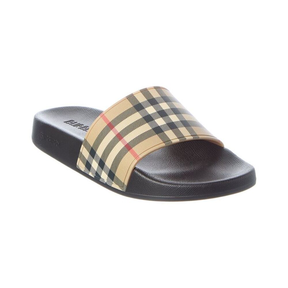 Burberry Rubber Check Slide
